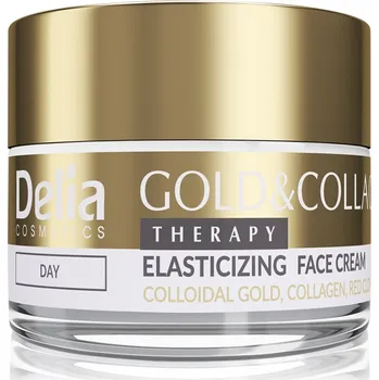 Delia Cosmetics Gold & Collagen Therapy denní krém zvyšující elasticitu pokožky 50 ml