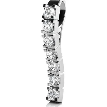 Přívěsek Zajímavý zlatý přívěsek Alexis s brilianty Materiál šperku: Bílé zlato