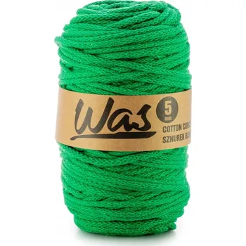 Nit Bavlněná šňůra 5mm, 100m, barva zelená 220