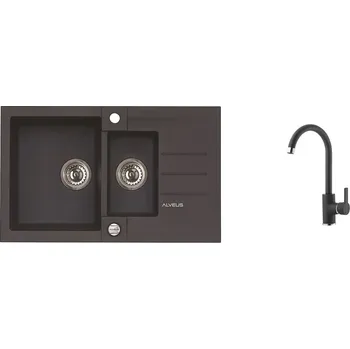 Granitový dřez Alveus SET ALVEUS ROCK 70/91 + BATERIE TONIA 91