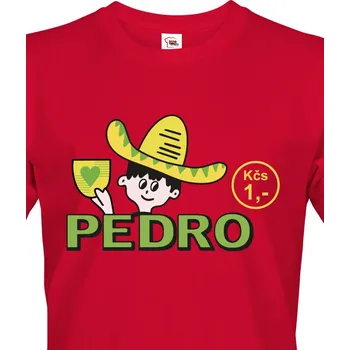 Pánské tričko Pánské tričko Pedro 1357 červená XS