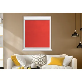 Roleta Rolux Vnitřní zastiňující látková roleta Color hit Rudá (BERLIN 0832), 500 mm, 600 mm