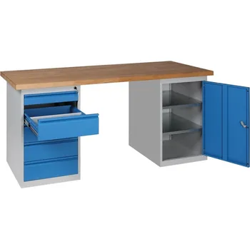 Dílenský stůl Dílenský stůl PROFI 170 cm, kontejnery Z5+D2