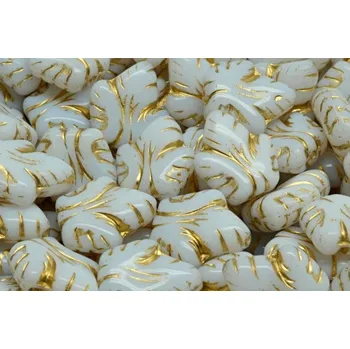 Korálek Hroznový list č.3757 (16x14mm)