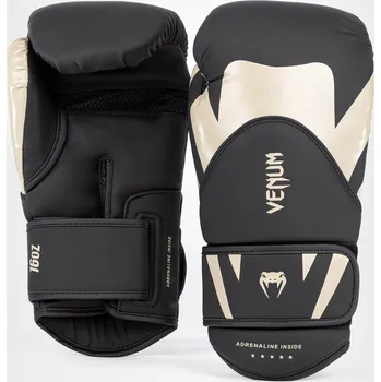 Boxerské rukavice Boxerské rukavice Venum Challenger 4.0 - Black/Beige Velikost: 16oz