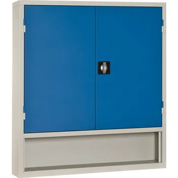 Dílenský stůl Nástavba na dílenský stůl 1000 mm x 200 mm x 1120 mm Šedá/Modrá