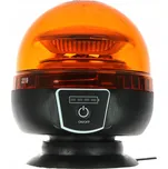 Výstražný AKU LED maják, montáž na magnet, oranžový, 20W, 12-24V (TT.14539)