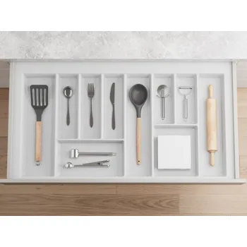 Organizace kuchyně Agoform Příborník CRISTALL s protiskluzovým povrchem / Bílá 290 - 350 mm 420 - 490 mm