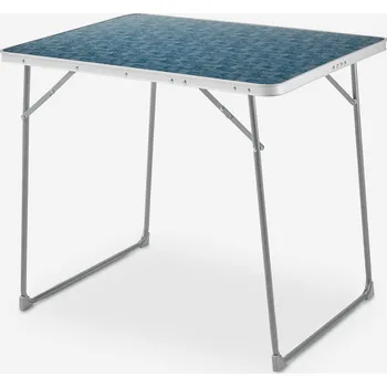 kempingový stůl Quechua Kempingový skládací stůl pro 2–4 osoby 80 x 60 x 70 cm modrý