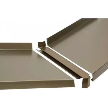 Parapet Spojka 135° z Alu 25 mm pro venkovní rohy - světlý bronz Rozměr: 70 mm