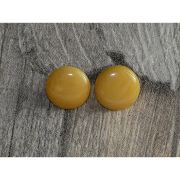 Náušnice Náušnice tagua (malé, zapichovací, žluté)