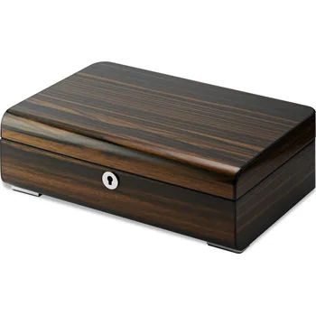 Box na hodinky Box na hodinky a manžetové knoflíčky z ebenové dýhy s 6 přihrádkami - Trendhim