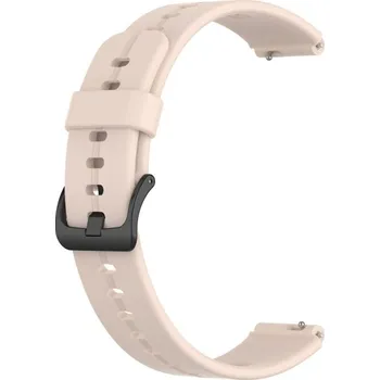 Řemínek na hodinky Silikonový řemínek - Proužek růžový, 16 mm