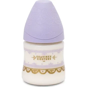 Kojenecká láhev Suavinex Láhev Premium Couture 150 ml silikon fialová