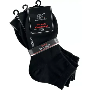 Dámské ponožky Dámské černé kotníkové ponožky RS