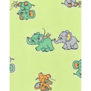 Zahradní lehátko Lehátko do vaničky bavlna Péťa Zelené se sloníky