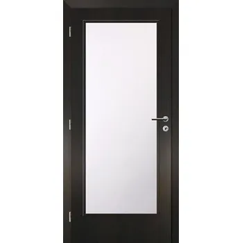 Interiérové dveře Interiérové dveře Solodoor prosklené, 80 L, fólie wenge (VÝROBA NA OBJEDNÁVKU)