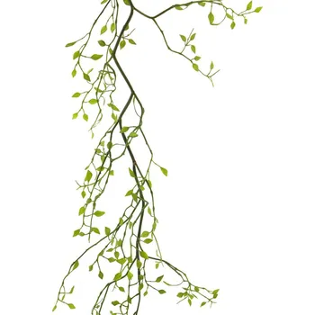 umělá květina umělá girlanda, Girlanda 'jarní list' zelená 138 cm