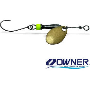 Umělá nástraha Rotační třpytka Jigovky.cz Classic Barbless 1 - GOLD (black/chartreuse body)