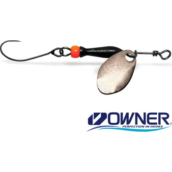 Umělá nástraha Rotační třpytka Jigovky.cz Classic Barbless 000 - PINK GOLD (black/orange body)