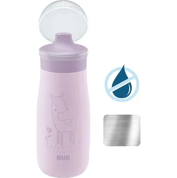 Dětská láhev NUK Mini-Me Sip nerez 300 ml purple