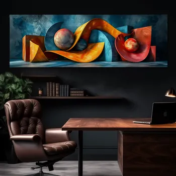 Obraz Obraz na plátně - Morseovy koule FeelHappy.cz Velikost obrazu (šířka x výška): 60 x 20 cm