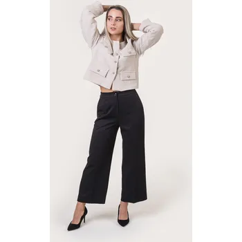 Dámské kraťasy BudesIN Černé Široké kalhoty Sandi s vysokým pasem Velikost: M