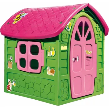 Dětský domeček DOHÁNY Dětský zahradní domeček zeleno-růžový