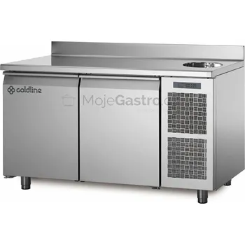 Chlazení Coldline Mrazící stůl TA13/1BS s deskou, dřezem a zadním lemem