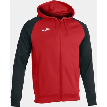 Pánská mikina JOMA ACADEMY IV MIKINA NA ZIP S KAPUCÍ PÁNSKÁ - Červená, Černá - velikost M