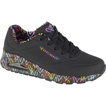 Dámská obuv Černé dámské tenisky Skechers Uno - Loving Love 155506-BBK Velikost: 35,5
