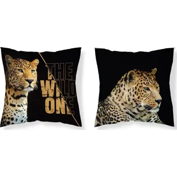 Dekorativní polštářek Povlak na polštář 3D Levhart, 40x40 cm (Polštářek se lvem)