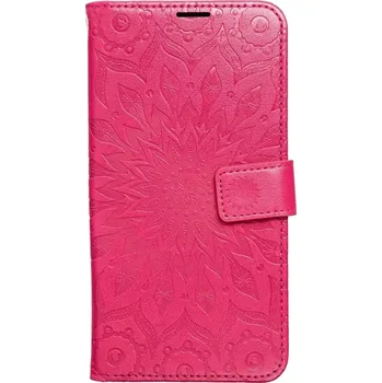 Pouzdro na mobilní telefon Knížkové flip pouzdro Coolcase Mezzo na mobil Xiaomi Redmi Note 13 4G - Magenta mandala (Flipový kryt či obal Coolcase MEZZO na mobil Xiaomi Redmi Note 13 4G - Magenta mandala)