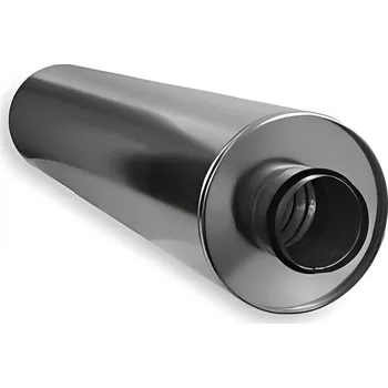 Tlumiče hluku Průměr napojení [mm]: Ø 100, Tloušťka izolační vrstvy [mm]: Ø 50, Délka tlumiče [mm]: 900 z pozinku