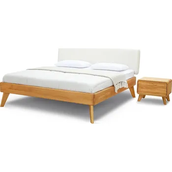 Postel Designová postel z masivu Postelia FORZA BELLE, BUK, 180x200cm manželské dvoulůžko