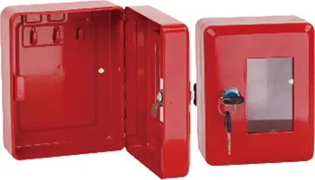 Skříňka na klíč Skříňka požární na klíč 150 x 120 x 80 mm červená + kladívko