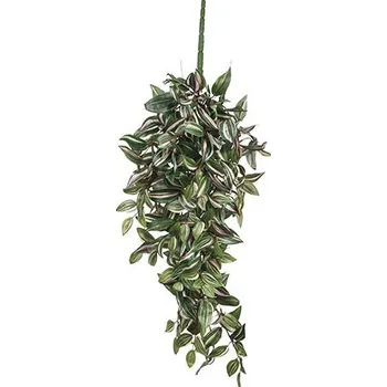 umělá květina Voděnka - Tradescantia závěsná zelená D80, Š30, V15 cm