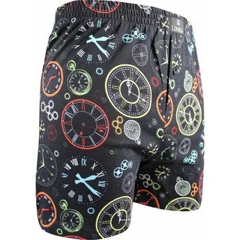 Trenýrky KARLOS pánské bavlněné trenýrky Lonka - HODINY (LONKA trenýrky Karlos hodiny)