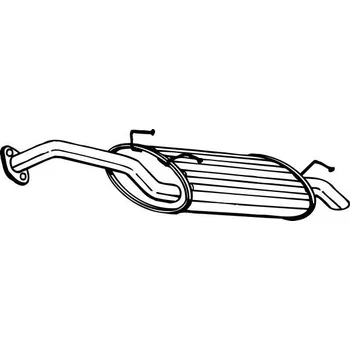 Výfukový systém Zadní tlumič výfuku BOSAL 165-153