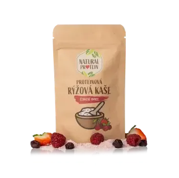 NaturalProtein Proteinová rýžová kaše - Červené ovoce, 60g