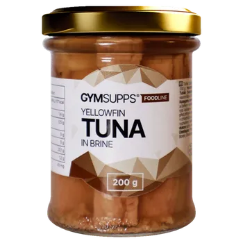 GymSupps Tuňák žlutoploutvý filety ve vlastní šťávě - 200g