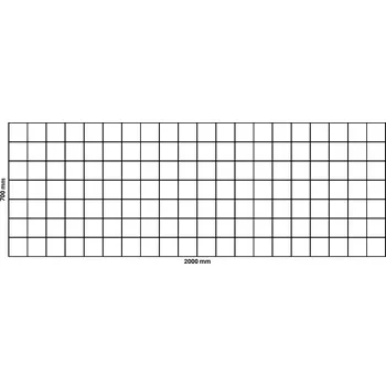 gabiony Gabionová síť 2000x700 mm, oko 100x100 mm - Vysoká Kvalita Za Skvělou Cenu