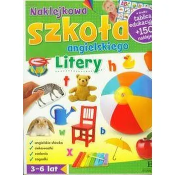 Cizojazyčná kniha Naklejkowa szkoła angielskiego Litery