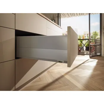 Nábytek BLUM Merivobox E Boxcap 600 mm, 40 kg, Indium šedá, vrut, KOMPLET (BLUM Merivobox E Boxcap 600 mm, 40 kg, Indium šedá, vrut, KOMPLET)