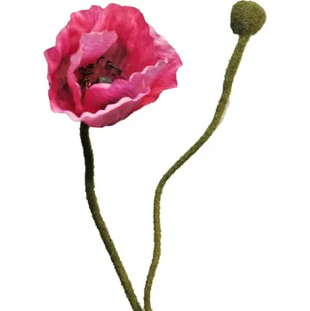 umělá květina Mák - Papaver beauty V60 cm (vínovofialový) (C7.cz prodává vysoce kvalitní dekorativní výrobky. Přijeďte se o kvalitě výrobků přesvědčit do našeho kamenného obchodu na vlastní oči.)