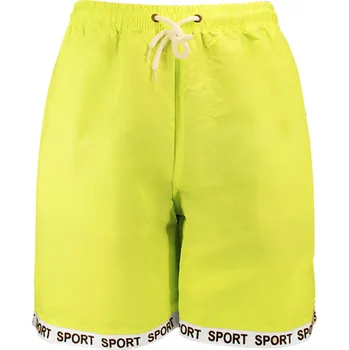Pánské plavky FANNIFEN Pánské koupací šortky FAN-16558 Barva: Žlutá, Velikost: L