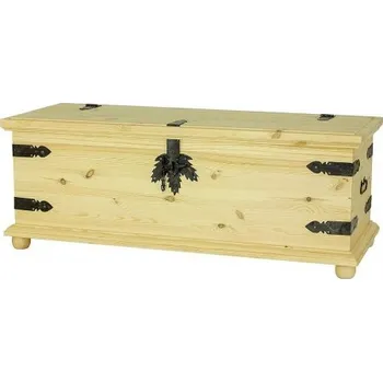 úložný prostor na hračky Dřevěná truhla selská COS 05 - K03 bílá patina