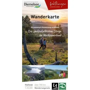 Wanderkarte Uplandsteig & Diemelsteig verbinden - Gemeinde Willingen,