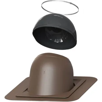 Komín VILPE (Finsko) Průchodový prvek pro kulaté komíny Barva: Hnědá, Průměr [mm]: Ø 200–265