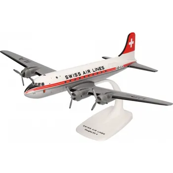 1:125 Douglas DC-4, Swiss Air Lines, 1950s Colors (Snap-Fit)